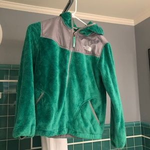 Green North face Jacket